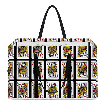 Queen Of Diamonds Pattern Print Utility Tote Bag