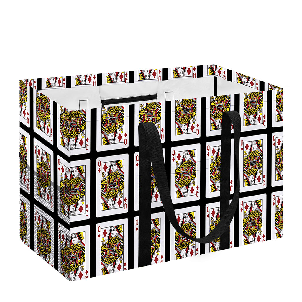 Queen Of Diamonds Pattern Print Utility Tote Bag