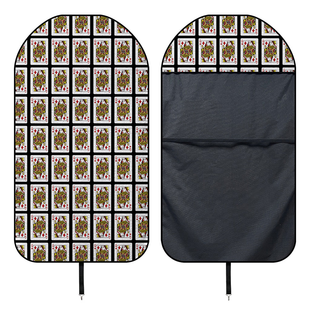 Queen Of Diamonds Pattern Print Waterproof Car Seat Cover