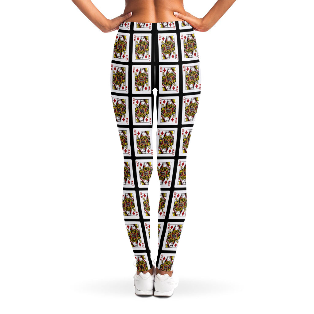 Queen Of Diamonds Pattern Print Women's Leggings