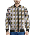 Queen Of Diamonds Pattern Print Men's Bomber Jacket