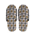 Queen Of Diamonds Pattern Print Slippers