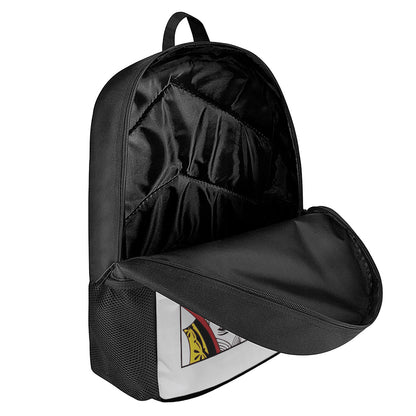 Queen Of Diamonds Playing Card Print 17 Inch Backpack