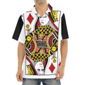 Queen Of Diamonds Playing Card Print Aloha Shirt