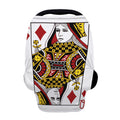 Queen Of Diamonds Playing Card Print Baby Seat Cover