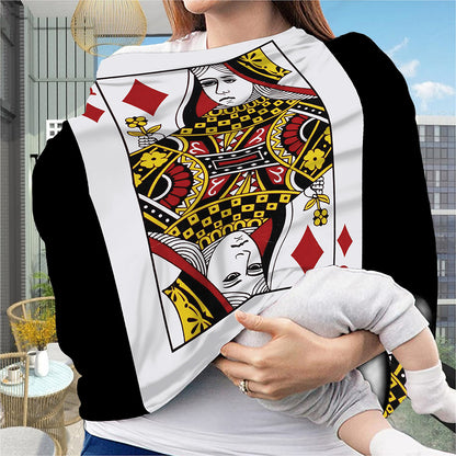 Queen Of Diamonds Playing Card Print Baby Seat Cover