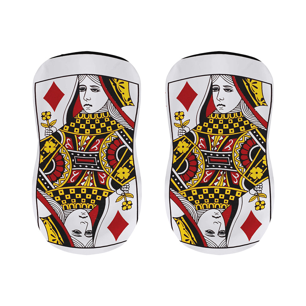 Queen Of Diamonds Playing Card Print Bar Stool Covers