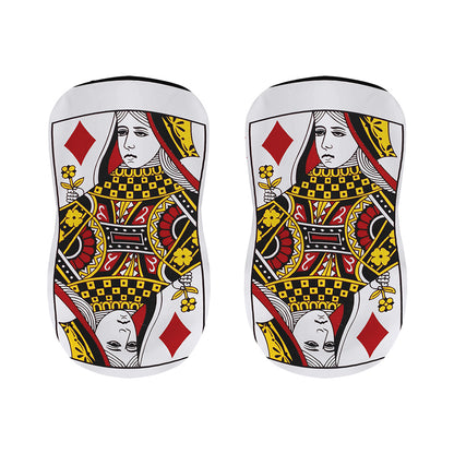 Queen Of Diamonds Playing Card Print Bar Stool Covers