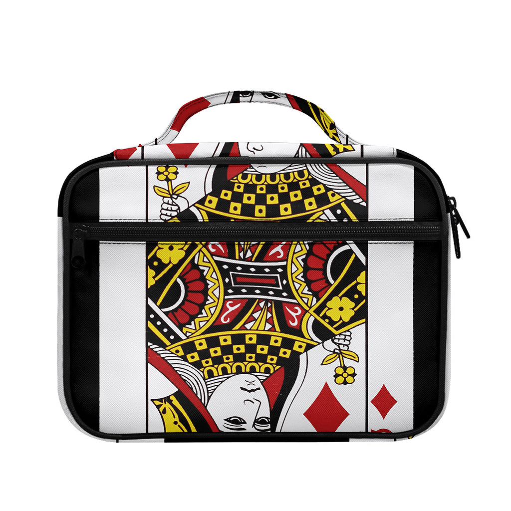 Queen Of Diamonds Playing Card Print Briefcase Bible Bag