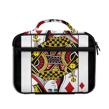 Queen Of Diamonds Playing Card Print Briefcase Bible Bag