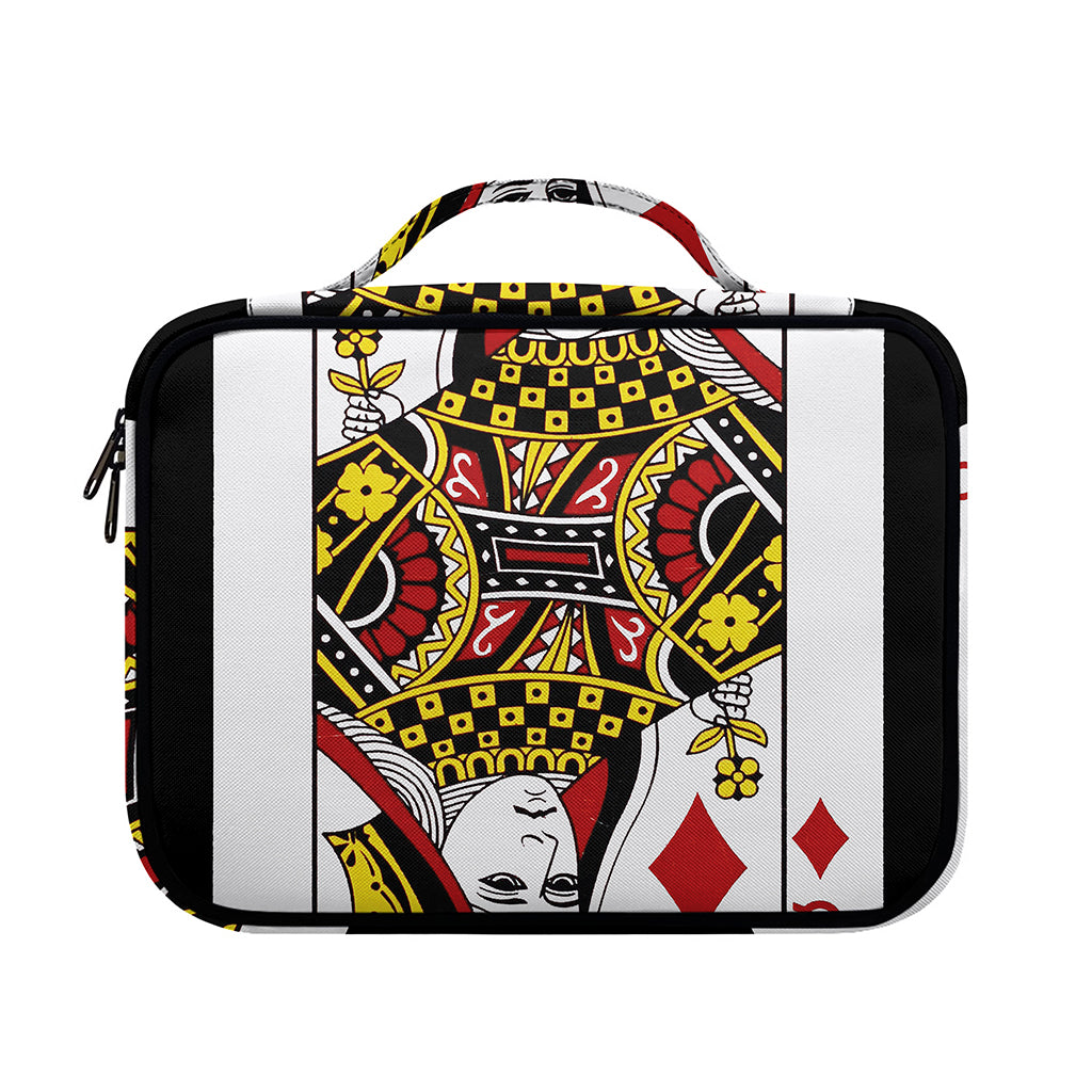 Queen Of Diamonds Playing Card Print Briefcase Bible Bag