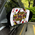 Queen Of Diamonds Playing Card Print Car Side Mirror Covers
