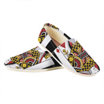 Queen Of Diamonds Playing Card Print Casual Shoes