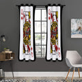 Queen Of Diamonds Playing Card Print Grommet Curtain Panels