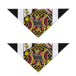 Queen Of Diamonds Playing Card Print Dog Bandana