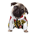 Queen Of Diamonds Playing Card Print Dog Zip Up Hoodie