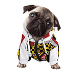 Queen Of Diamonds Playing Card Print Dog Zip Up Hoodie