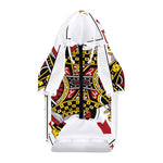 Queen Of Diamonds Playing Card Print Dog Zip Up Hoodie