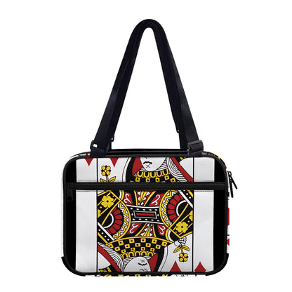 Queen Of Diamonds Playing Card Print Double Strap Bible Bag