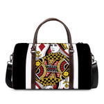 Queen Of Diamonds Playing Card Print Duffle Bag