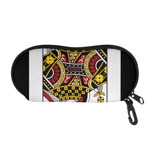Queen Of Diamonds Playing Card Print Glasses Case