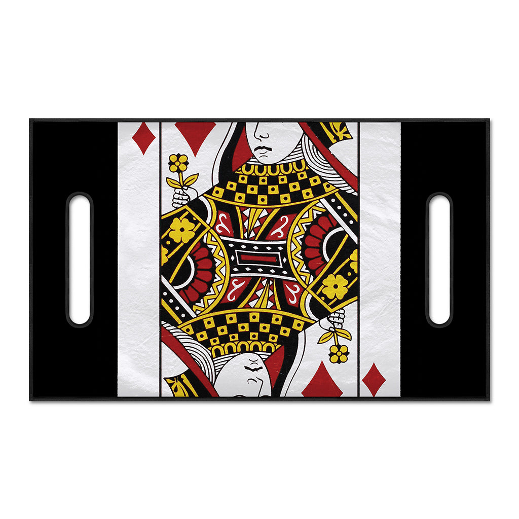 Queen Of Diamonds Playing Card Print Golf Cart Seat Cover
