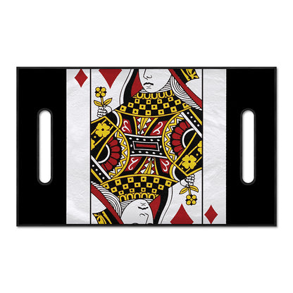 Queen Of Diamonds Playing Card Print Golf Cart Seat Cover