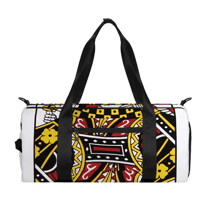 Queen Of Diamonds Playing Card Print Gym Bag
