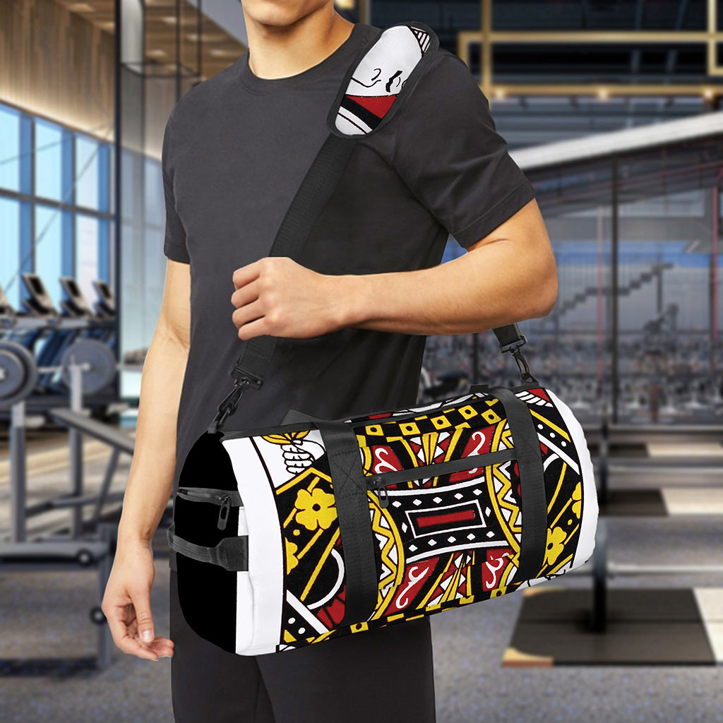 Queen Of Diamonds Playing Card Print Gym Bag