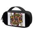 Queen Of Diamonds Playing Card Print Portable Cooler Travel Case