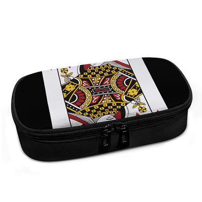 Queen Of Diamonds Playing Card Print Insulin Cooler Travel Case