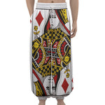 Queen Of Diamonds Playing Card Print Lantern Pants