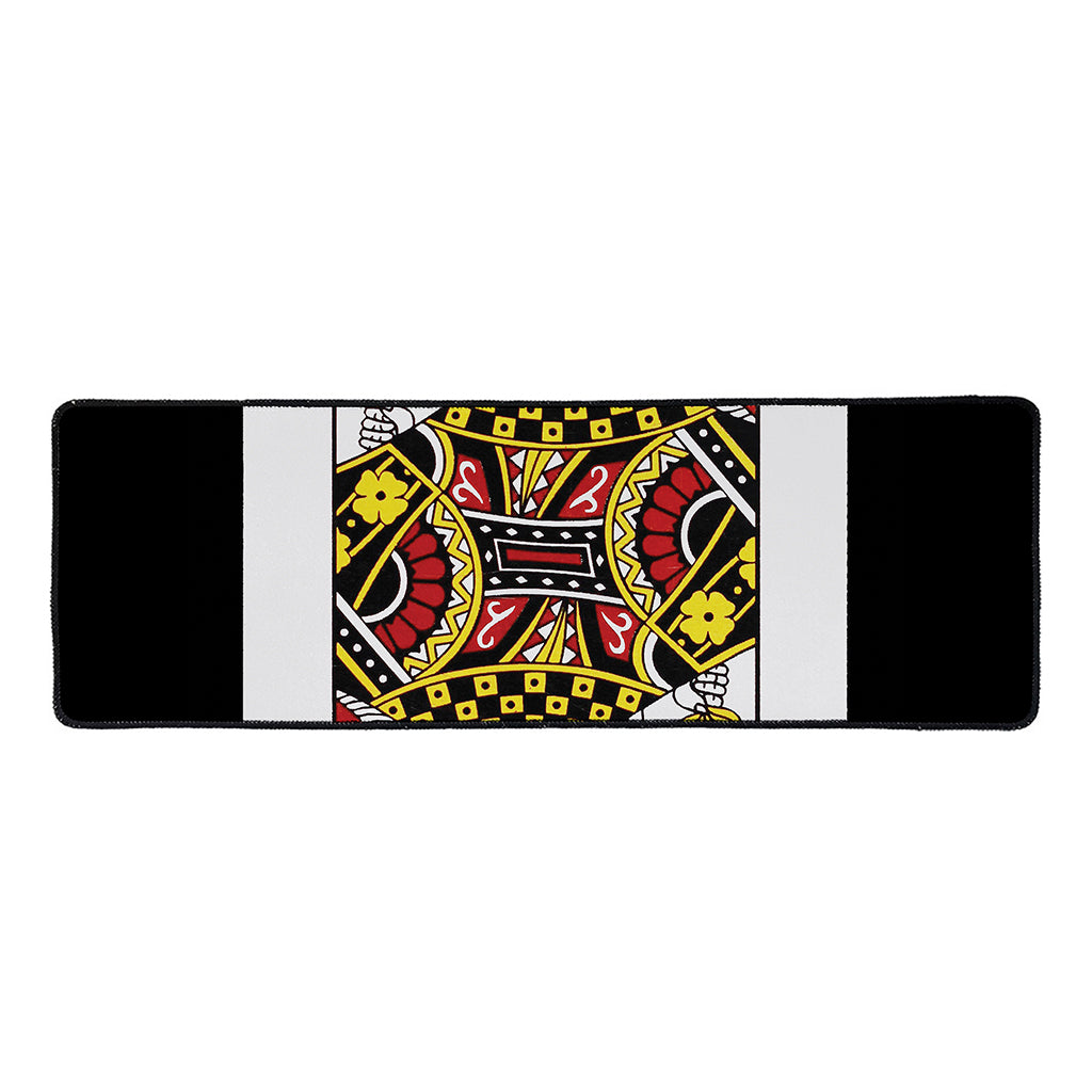 Queen Of Diamonds Playing Card Print Long Kitchen Mat