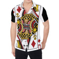 Queen Of Diamonds Playing Card Print Men's Shirt