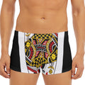 Queen Of Diamonds Playing Card Print Men's Short Boxer Briefs