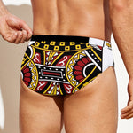 Queen Of Diamonds Playing Card Print Men's Swim Briefs