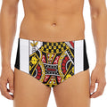 Queen Of Diamonds Playing Card Print Men's Triangle Swim Briefs