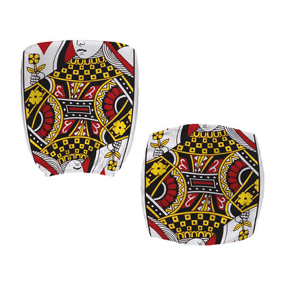 Queen Of Diamonds Playing Card Print Office Chair Cover