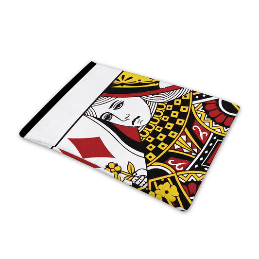 Queen Of Diamonds Playing Card Print Pet Cooling Mat Cover