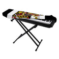 Queen Of Diamonds Playing Card Print Piano Keyboard Cover
