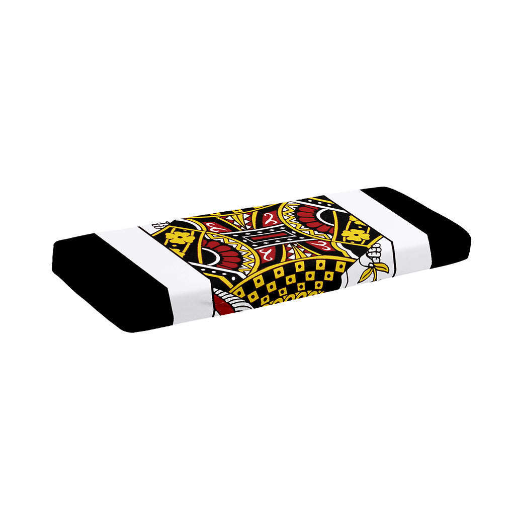 Queen Of Diamonds Playing Card Print Piano Keyboard Cover
