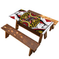 Queen Of Diamonds Playing Card Print Picnic Table Cover