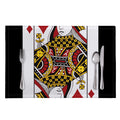Queen Of Diamonds Playing Card Print Placemat