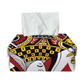 Queen Of Diamonds Playing Card Print Rectangle Tissue Box Cover