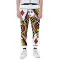 Queen Of Diamonds Playing Card Print Joggers