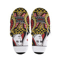 Queen Of Diamonds Playing Card Print Slippers