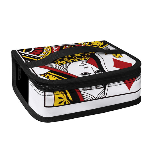 Queen Of Diamonds Playing Card Print Small Lunch Bag