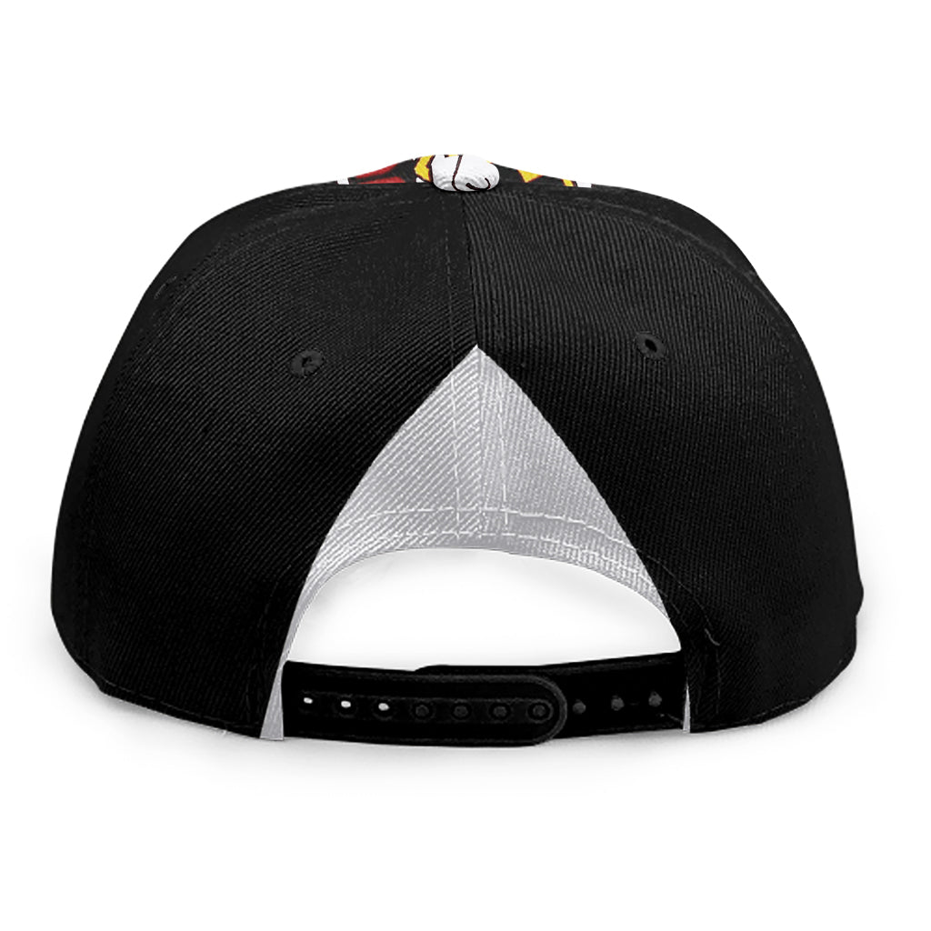 Queen Of Diamonds Playing Card Print Snapback Cap