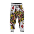 Queen Of Diamonds Playing Card Print Sweatpants