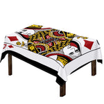Queen Of Diamonds Playing Card Print Tablecloth